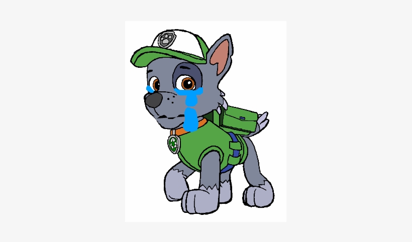 Rocky Crying - Rocky Off Paw Patrol, transparent png #1089798