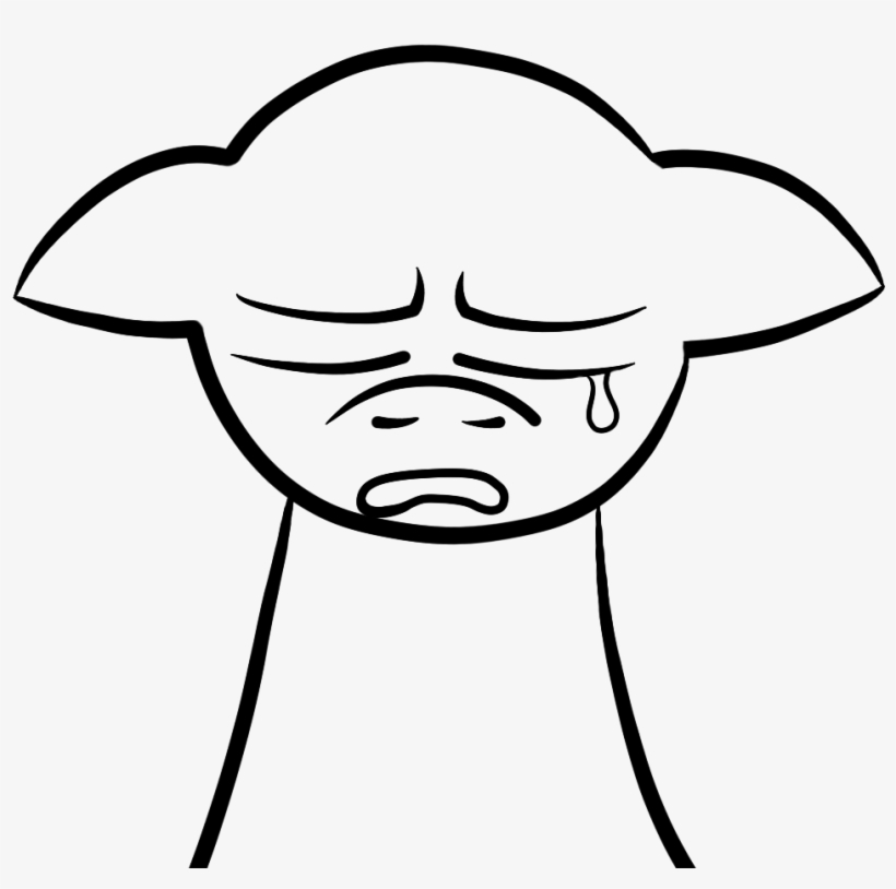 Kb, 1064x954, Crying ) - Line Art, transparent png #1090175