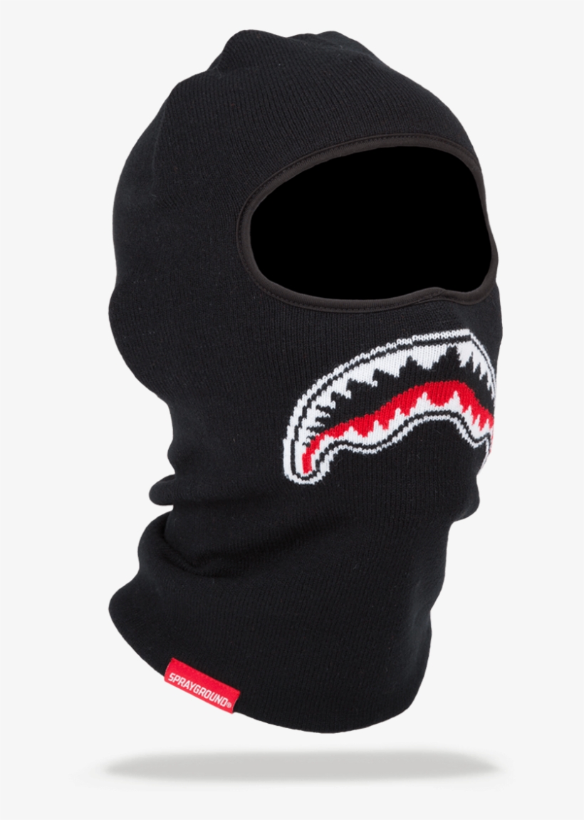 Black Sharkmouth Ski Mask - Stealth Shark Ski Mask, transparent png #1090198
