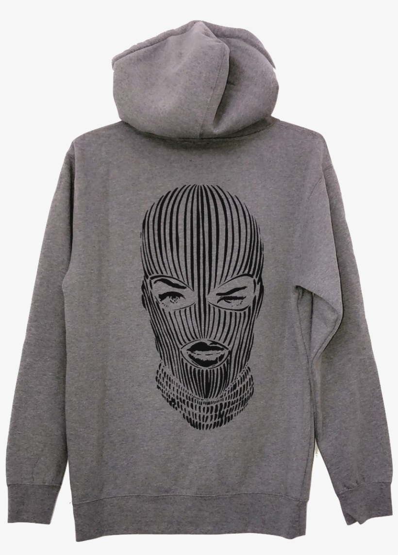 Ski Mask Hoodie In Gray Floatie Kings Badwood Ski Mask Floatie Free