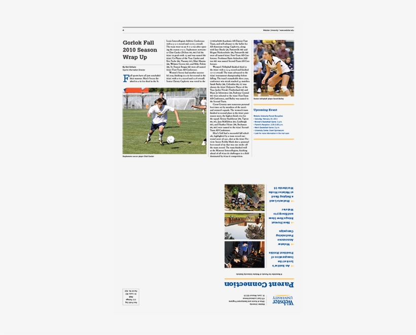 Webster University Parent Connection Newsletter Back, transparent png #1090339