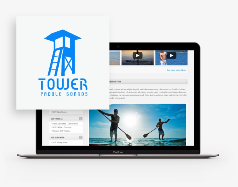 Tower Paddle Boards Logo - Tower Paddle Boards, transparent png #1090414