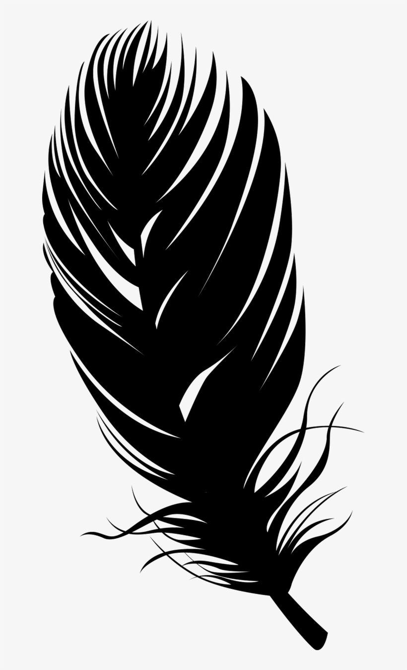 Feather Silhouette Png - Feather Silhouette Feather Png, transparent png #1090467
