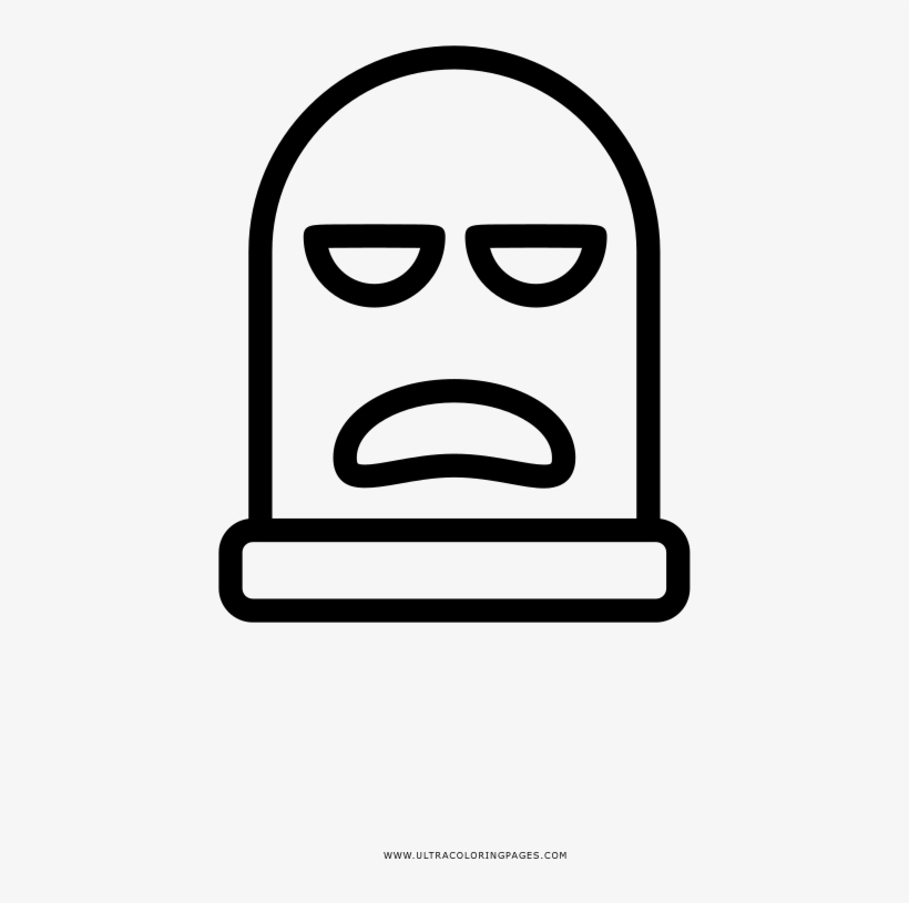 Ski Mask Coloring Page - Drawing, transparent png #1090676