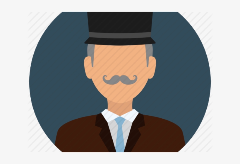 Mustache Clipart Old Hat - User Profile, transparent png #1090816