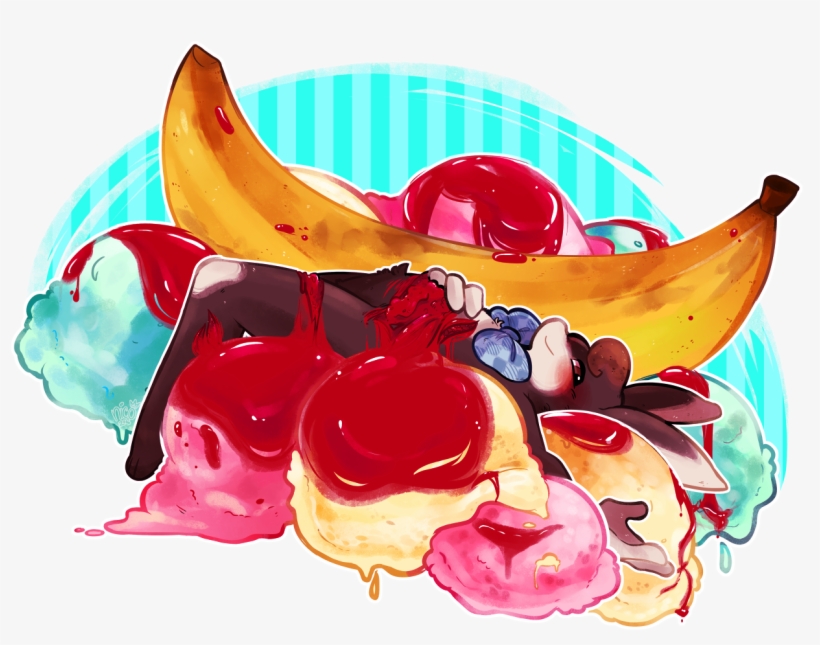 Raspberry Sundae, transparent png #1091000