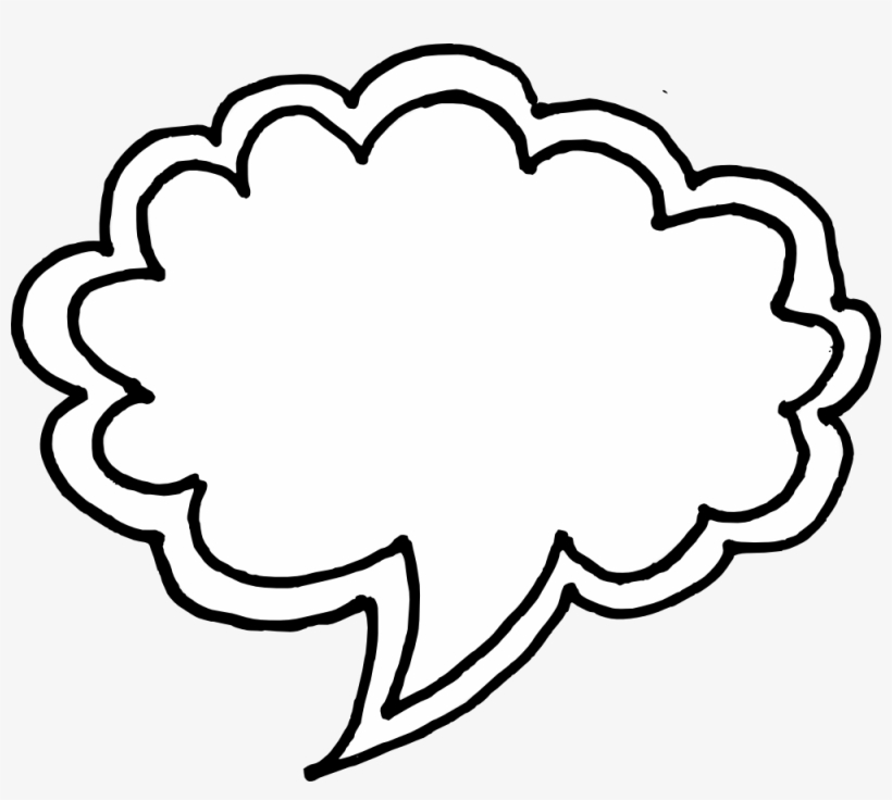 50 Hand Drawn Comic Speech Bubbles Vector - Comic Speech Bubble Vector Png, transparent png #1091021