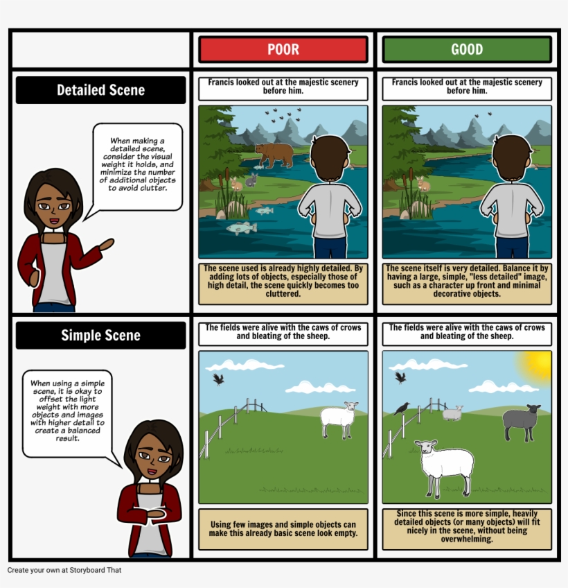 Guide To Balancing Image Weights - Diseñar Una Historia Utilizando Storyboard, transparent png #1091656