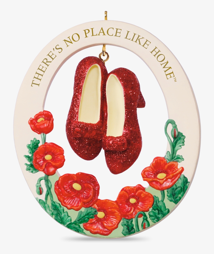 There's No Place Like Home Click Those Ruby Slippers - Hallmark Warner Bros. Wizard Of Oz Ruby Slippers Keepsake, transparent png #1091789