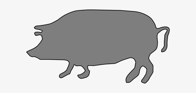 Pig, Silhouette Clipart, transparent png #1092029