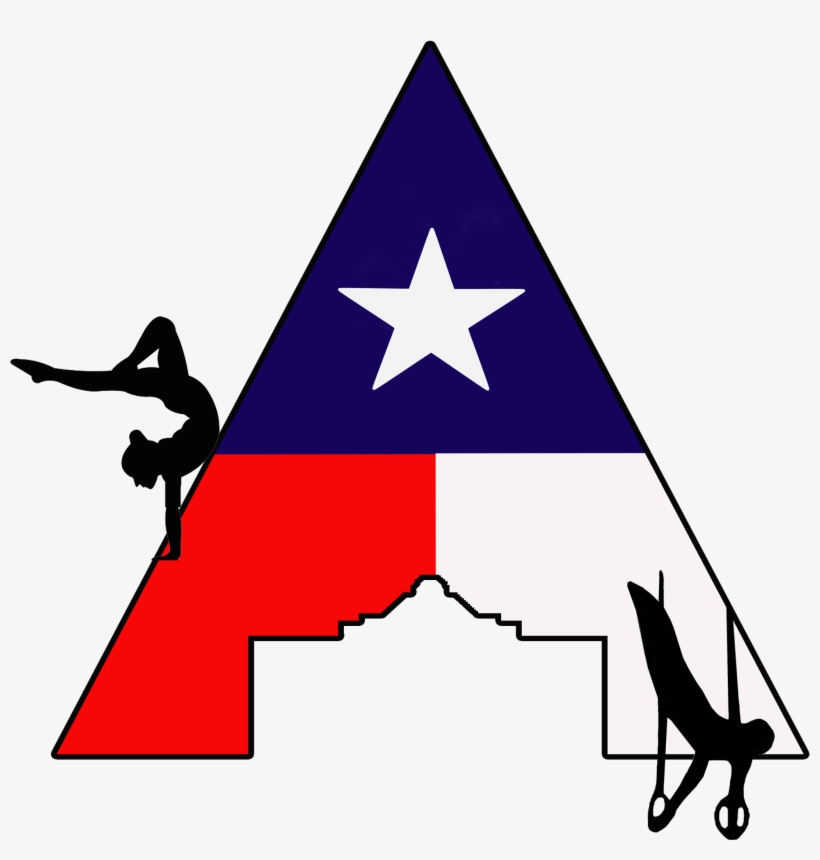 Alamo Logo W Texas Flag W Gymnast Copy - Texas, transparent png #1092088