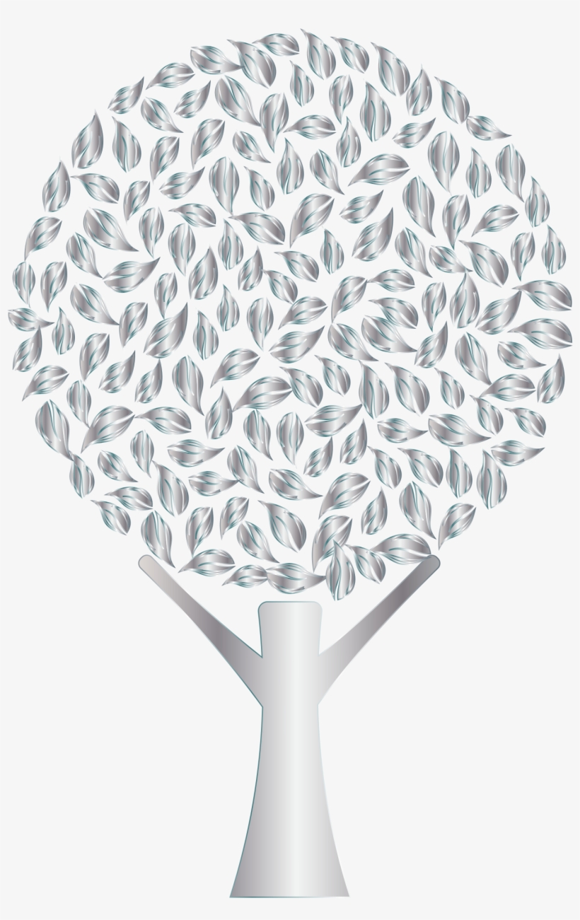 This Free Icons Png Design Of Silver Abstract Tree, transparent png #1092144
