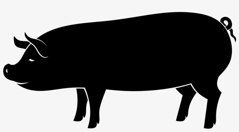 Pig Silhouette Png - Pig Icon, transparent png #1092172