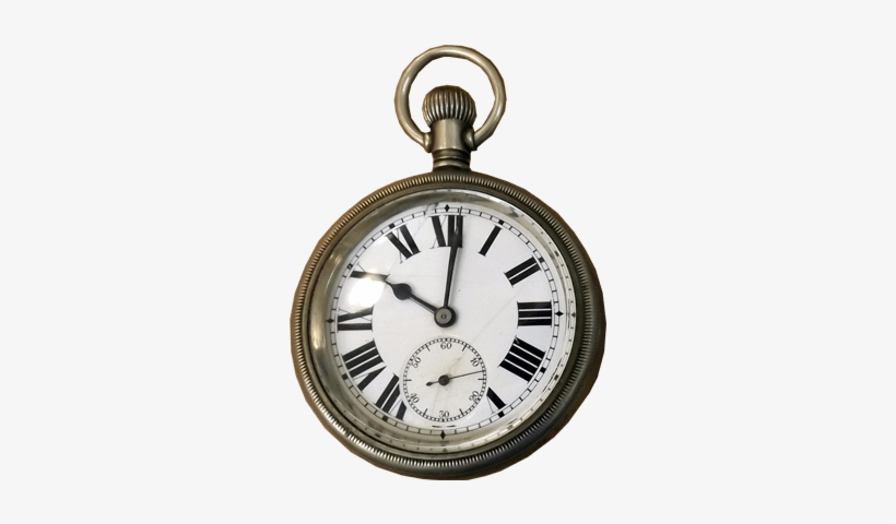 Silver Pocket Watch Png Image - Vintage Pocket Watch Transparent, transparent png #1092281