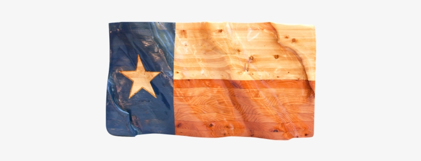 Hand Crafted Texas Wood Flag With Hand-carved Star - Texas Star Transparent Background, transparent png #1092608