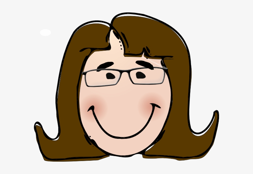 Woman With Glasses Svg Clip Arts 600 X 483 Px, transparent png #1092749
