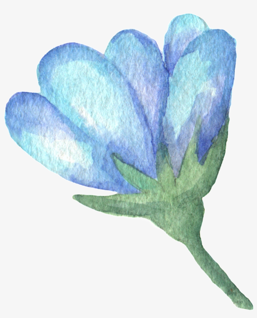 Crystal Blue Petals Transparent Decorative - Gentiana, transparent png #1092979