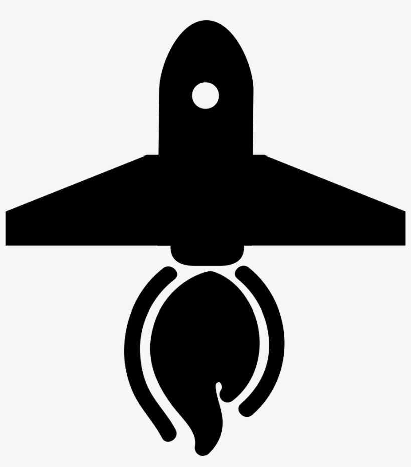 Rocket With Fire Tail Comments - Rocket, transparent png #1092980