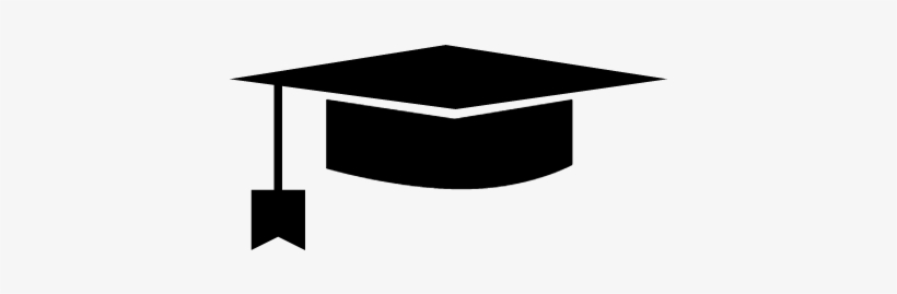 Graduation Cap Vector - Graduation Cap Clipart Black, transparent png #1093201