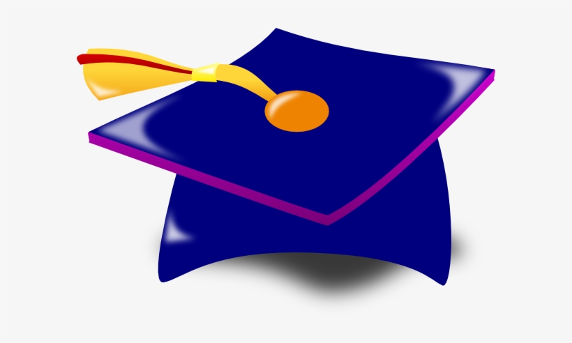 Graduate Cap Blue Vector Online Royalty Free Clipart - Red Graduation Cap .png, transparent png #1093268