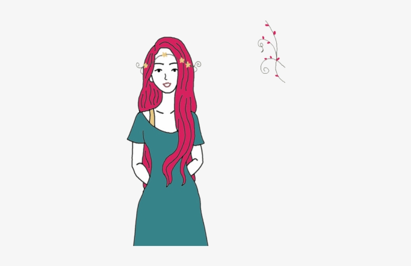 Red Hair - Illustration, transparent png #1093713