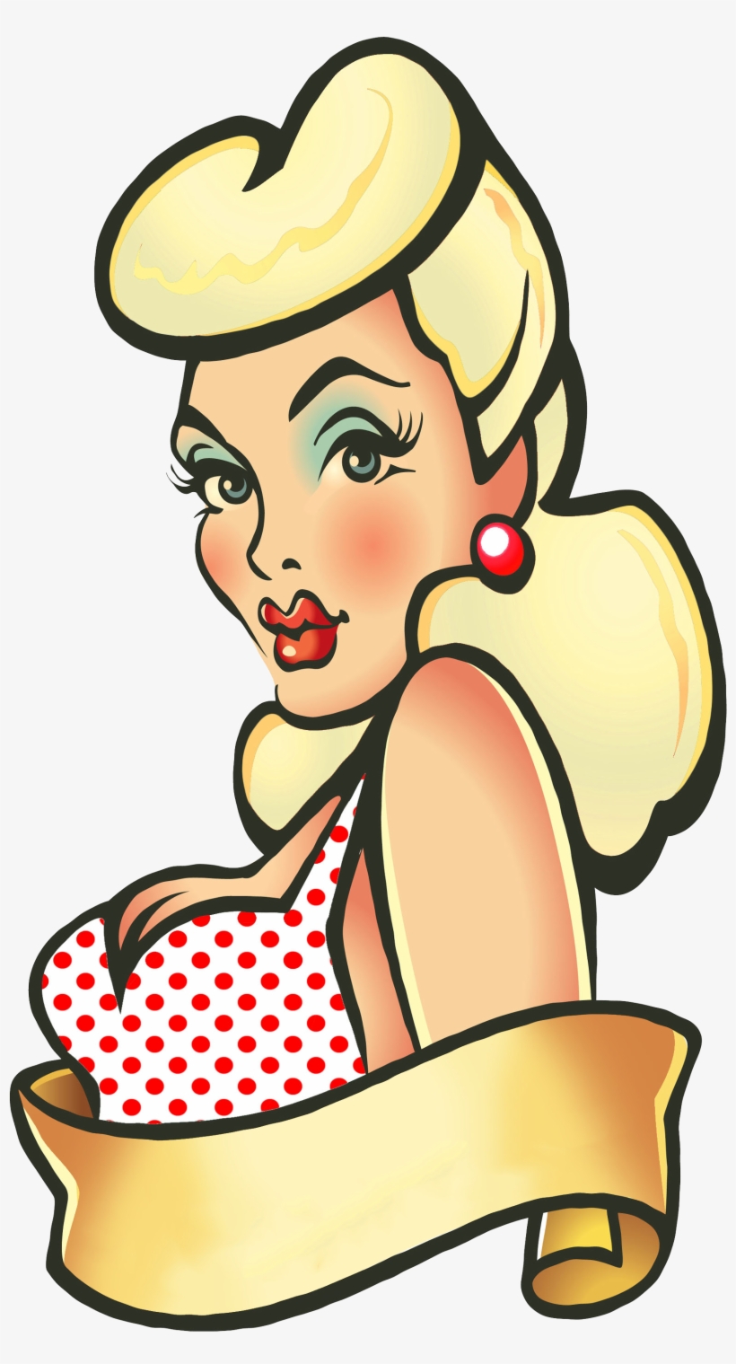 Black Hair Clipart Transparent - Rockabilly Transparent, transparent png #1093856