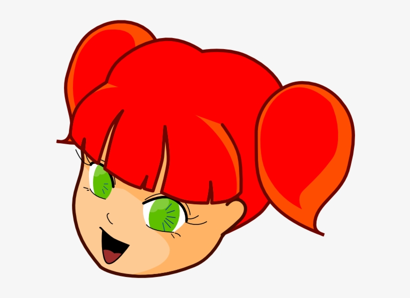 Red Hair Girl Clip Art - Red Hair Girl Clipart, transparent png #1093943