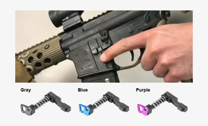 Magazine Catch Assembly Clip Black And White - Cool Ar Magazines Release Button, transparent png #1093971