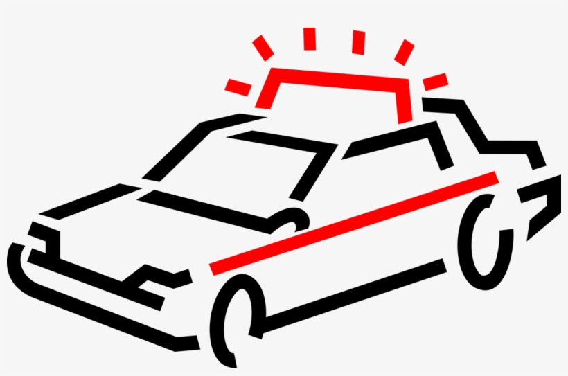 Vector Illustration Of Law Enforcement Police Car Cruiser, transparent png #1094208