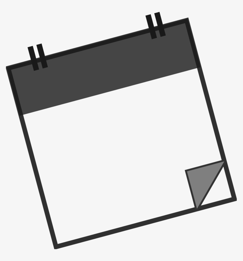 Medium Image - Calendar Clipart Black And White, transparent png #1094287