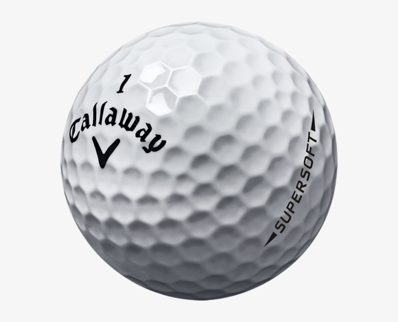 The Two-piece Supersoft Ball Has A Core Made Of Polybutadiene - Callaway Supersoft Golf Balls, transparent png #1094349