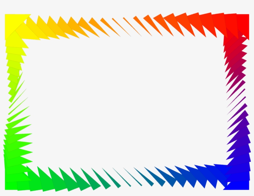 Border Rainbow - Colorful Frames And Borders Png, transparent png #1094386