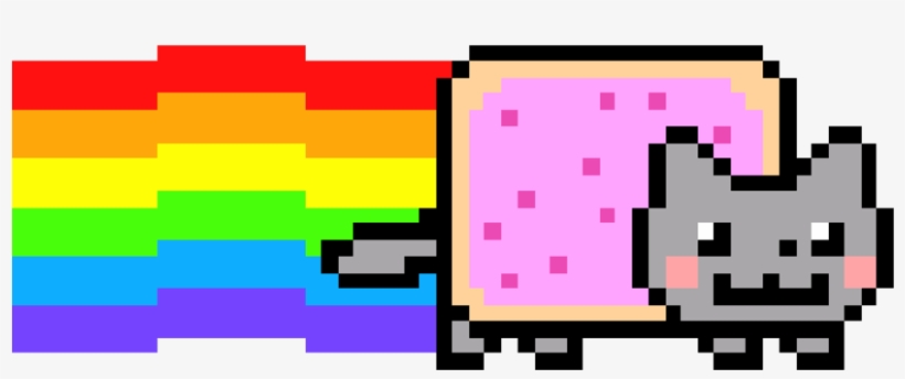 Nyan Cat Clipart Transparent Background - Nyan Cat Png, transparent png #1094760