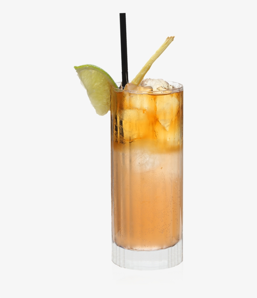Spicy Ginger Beer And Lime Juice Combine With Smooth - Dark Storm Cocktail, transparent png #1094836