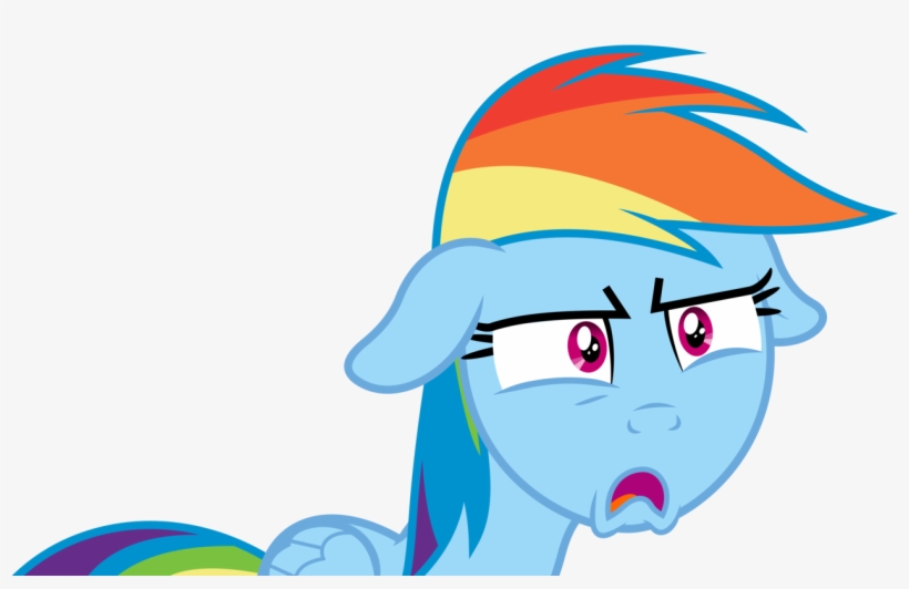 Absurd Res, Artist - Rainbow Dash Shocked Face, transparent png #1094837