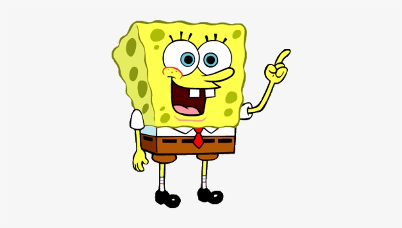 Spongebob Finger Up - Sponge Bob, transparent png #1094895