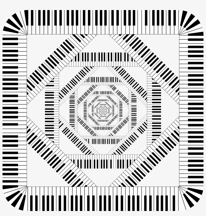 This Free Icons Png Design Of Piano Keys Rounded Square, transparent png #1095117