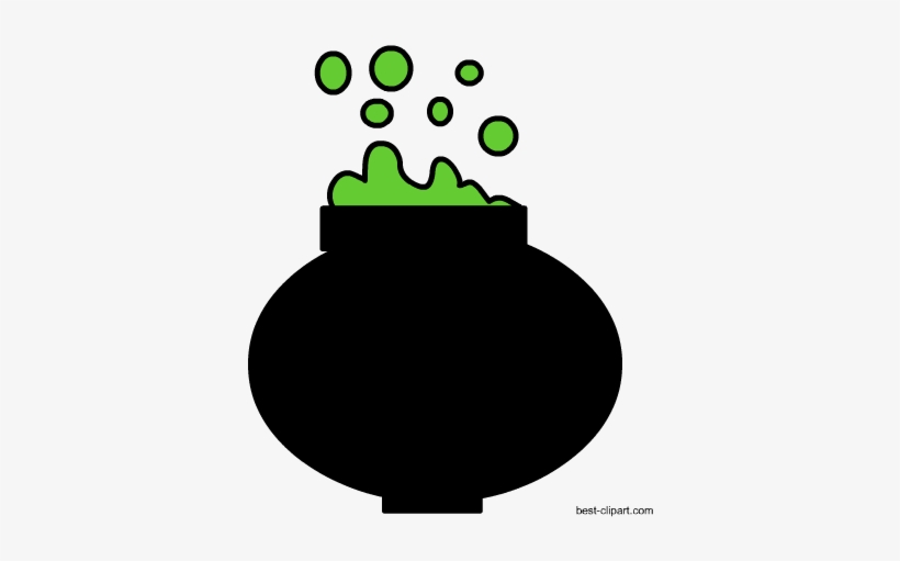 Cute Cauldron Free Clipart For Halloween - Clip Art, transparent png #1095210