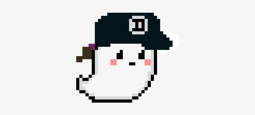 Cute Ghost Clem Hat - Cute Ghost Pixel Art, transparent png #1095638