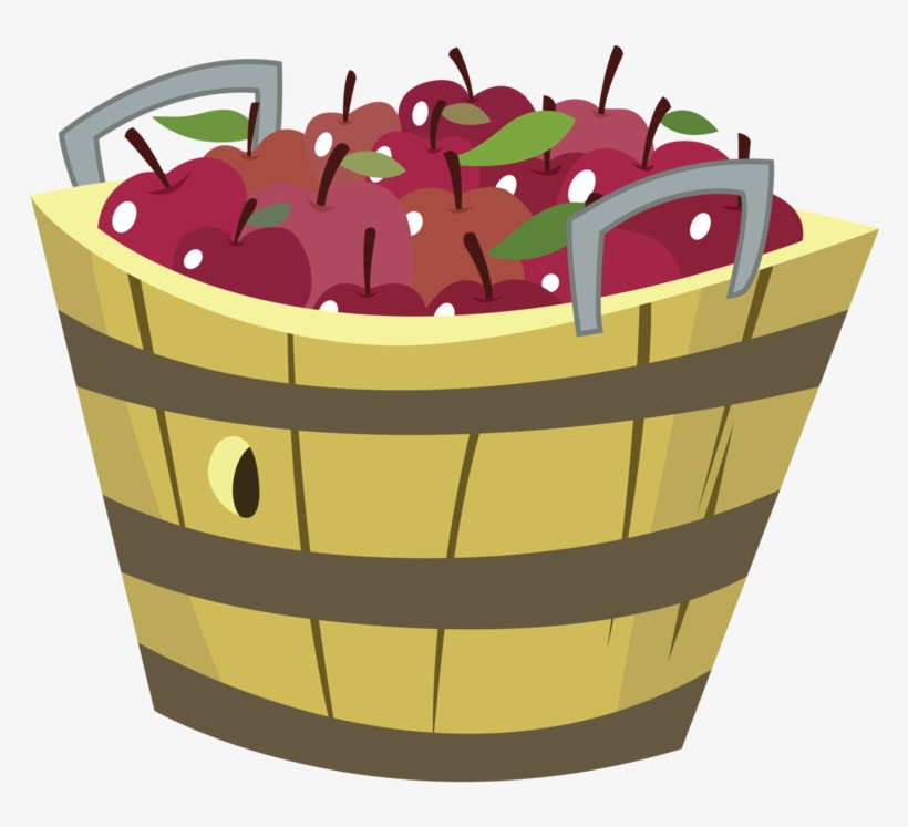 Basket O Apples By Fureox-d5kuv1h - Apple Basket Clipart, transparent png #1095909