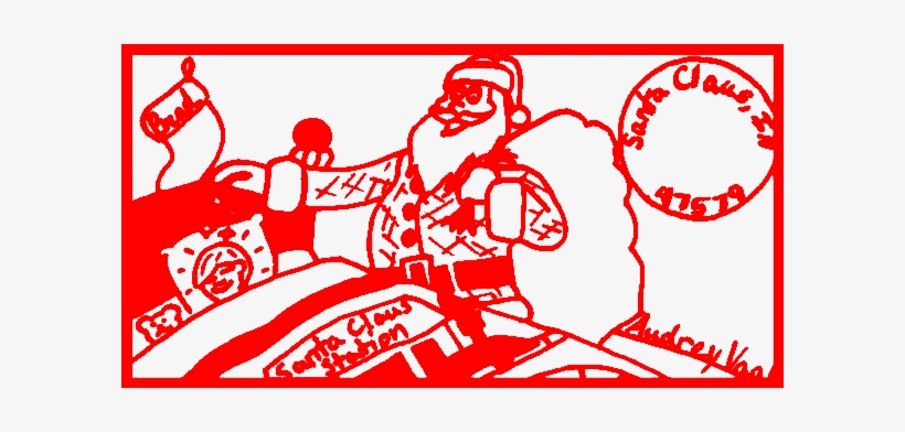 Santa Claus Indiana Postmark - Santa Claus, transparent png #1095911