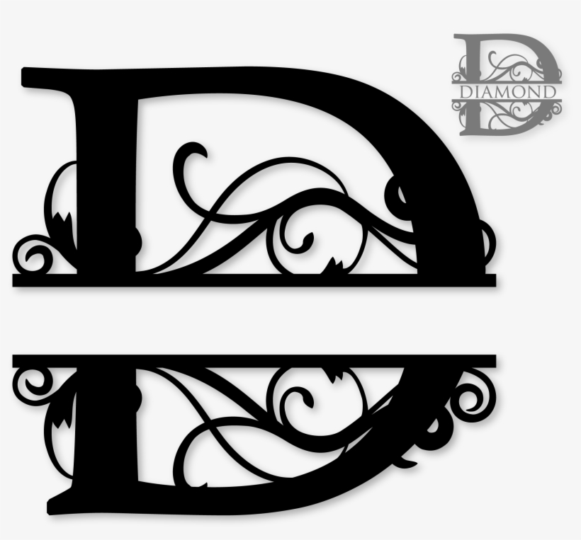 Download D Split Monogram S Split Monogram Svg Free Transparent Png Download Pngkey