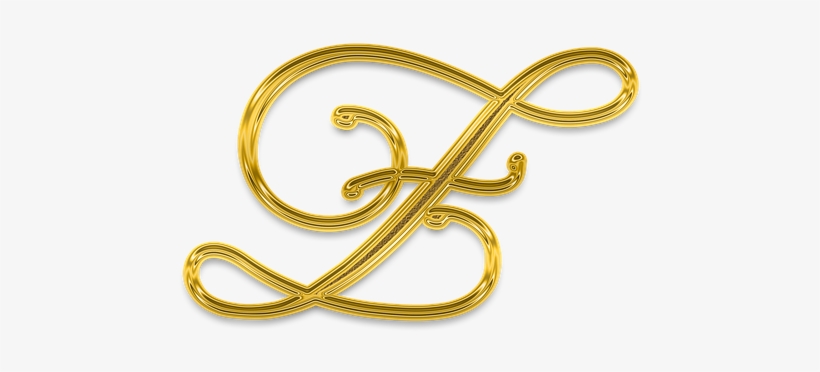 Letter, Litera, Monogram, Golden, Gold, Decorative - Png Monogram Golden, transparent png #1096633