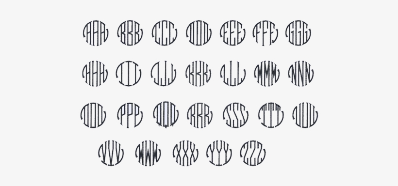 Style - Circle Seal Monogram Font, transparent png #1096767