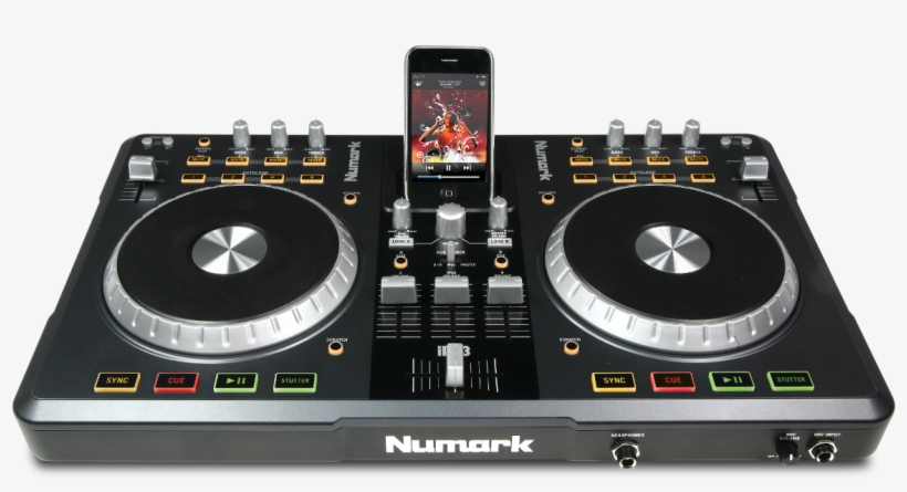 Dj Setup Png Image Black And White Download - Numark Mixtrack Pro, transparent png #1097034