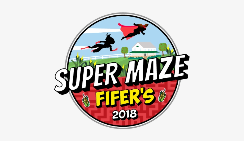 Corn Maze Logo - Fifer Orchards, transparent png #1097193