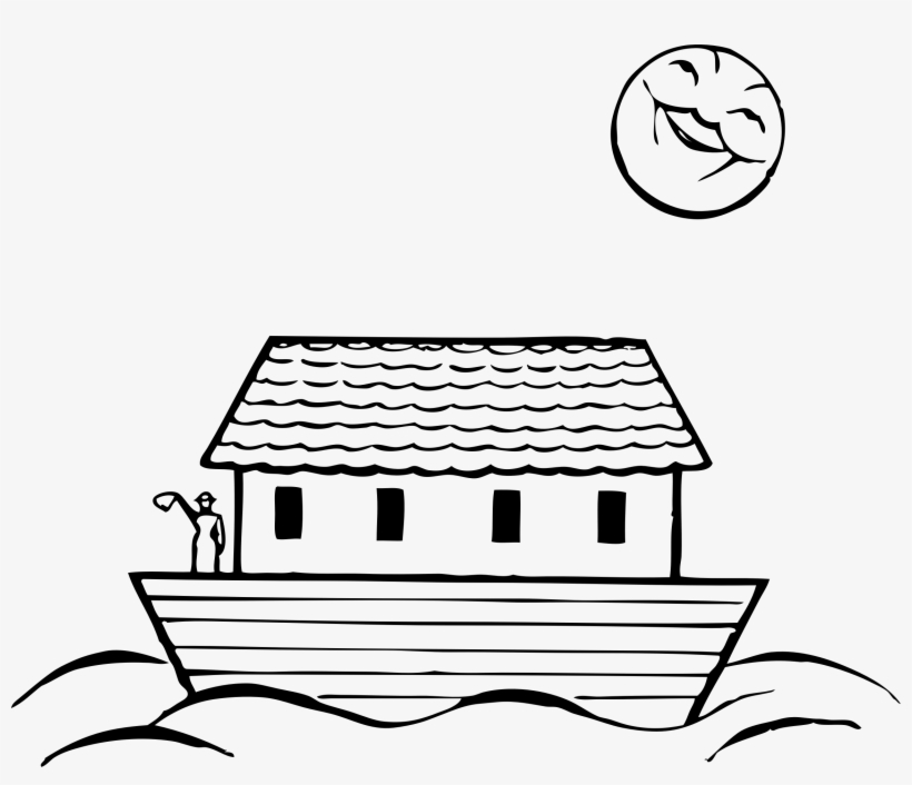 Transparent Stock Noahs Png Black And White Transparent - Noahs Ark Clipart Black And White, transparent png #1097255