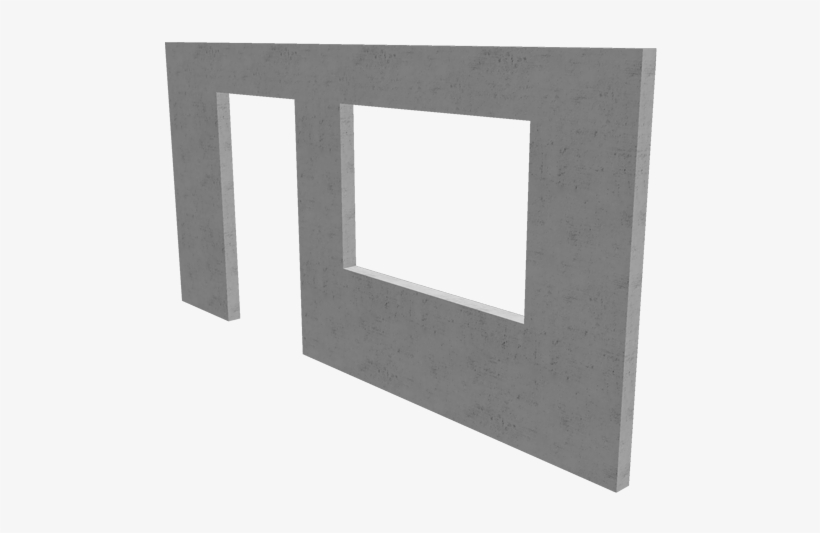 Solid Precast Concrete Wall Panel - Window, transparent png #1097422