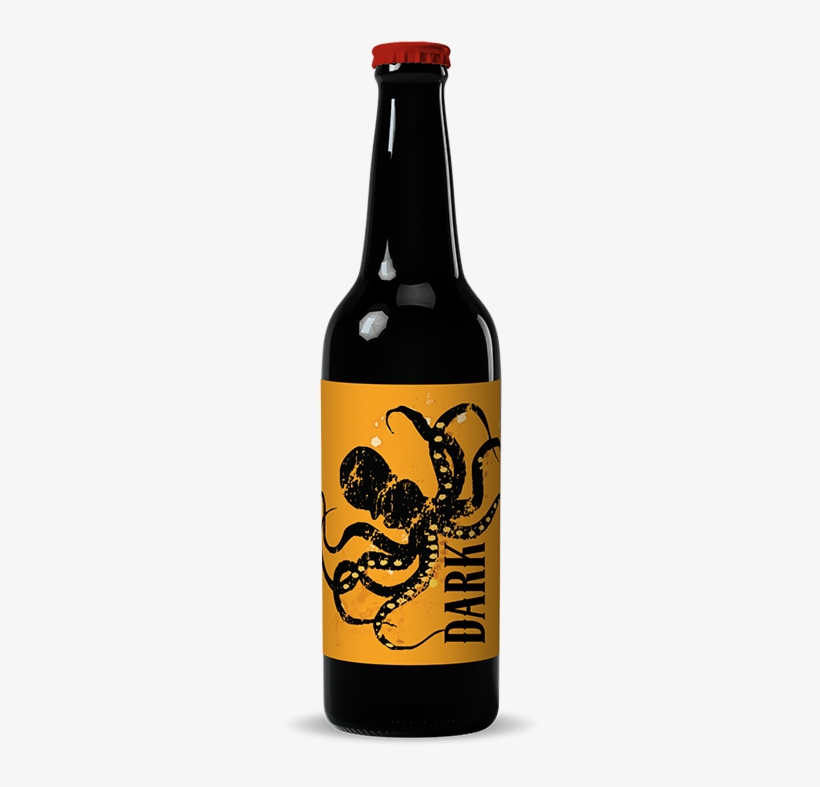 Beer Bottle Labels - Gckg Black Octopus Non-woven Fabric 23.6"(l) X 15.7"(w), transparent png #1097811