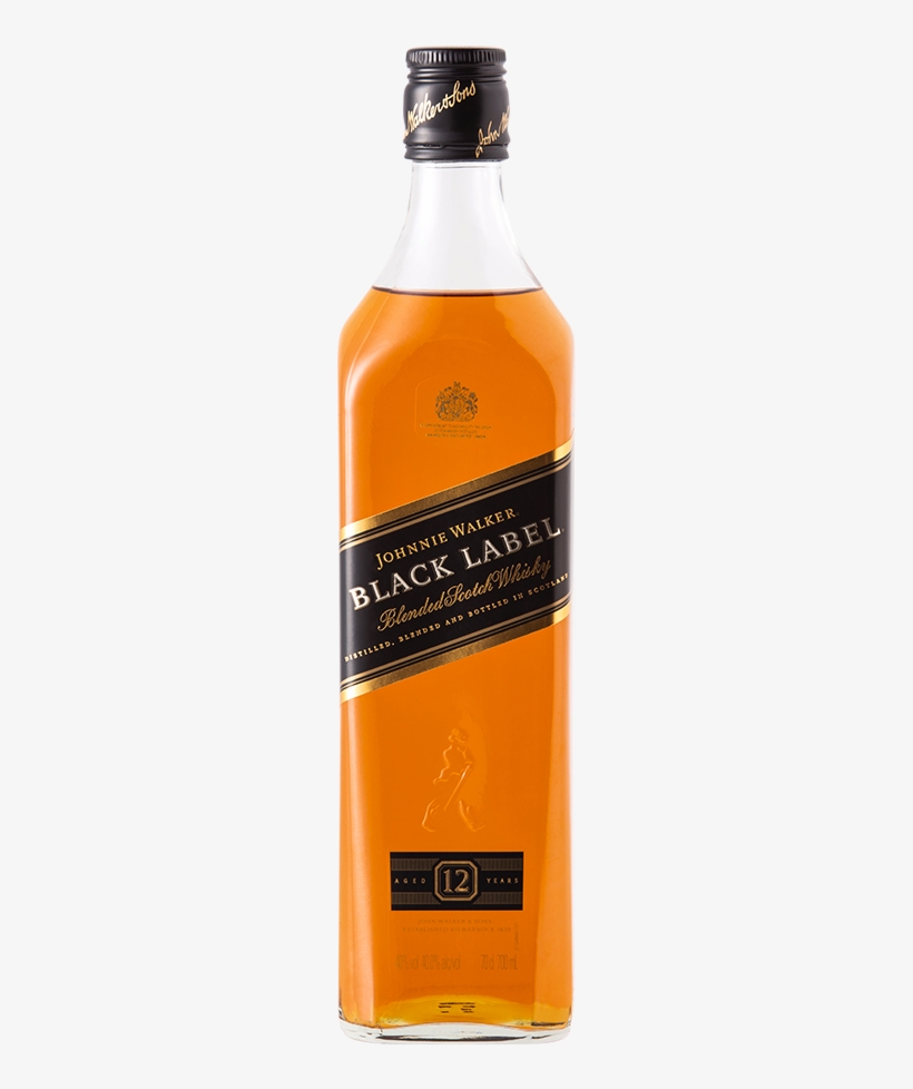 Johnnie Walker Black Label - Johnnie Walker Black Label 12 Year Scotch Whiskey -, transparent png #1098121